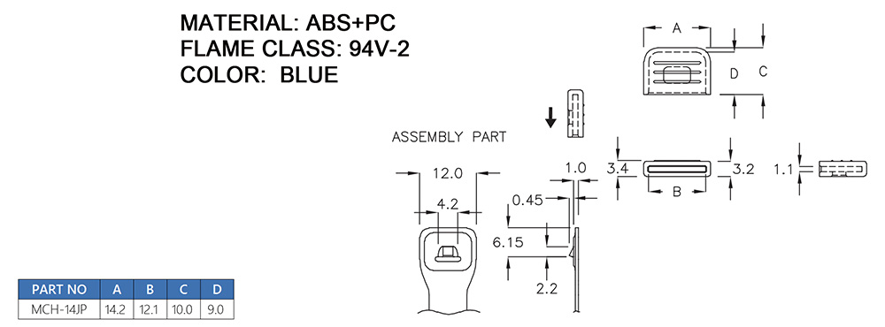 Plastic Handle MCH-14JP